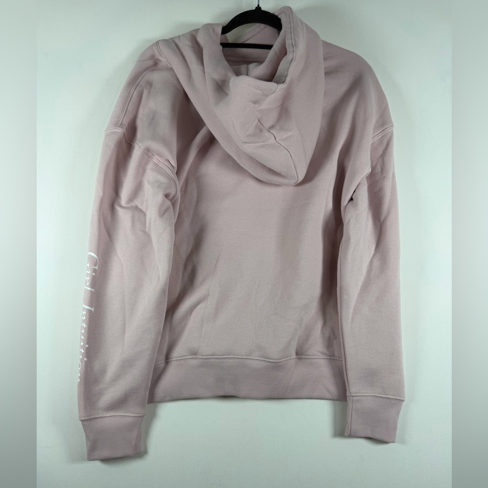 Wild Fable™ Women's Oversized Hooded Pullover Sweatshirt XS Pink Girl Intuition - Picture 9 of 10